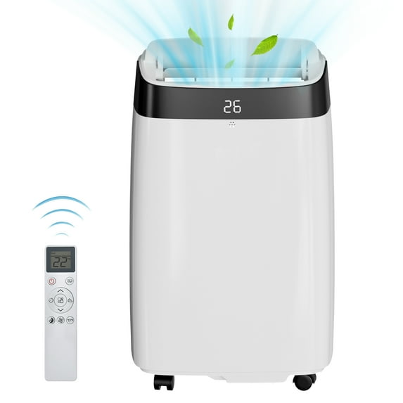 10,000 BTU Portable Air Conditioner – 3-in-1 AC Unit with Fan & Dehumidifier, Remote, Window Kit, Quiet Operation for Rooms up to 450 Sq.Ft, Bedroom, Living Room, Home Office