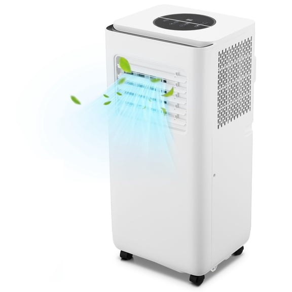 10,000 BTU Portable Air Conditioner - Powerful Cooling for Rooms up to 450 Sq.Ft - 3 in 1 AC Unit with Dehumidifier & Fan - Energy Efficient, Ultra-Quiet & Remote Control