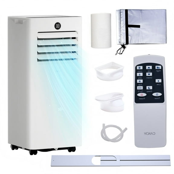10,000 BTU Portable Air Conditioner for Rooms up to 450 Sq.Ft, White