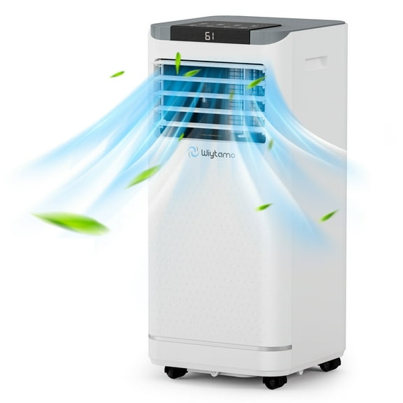 10,000 BTU Portable Air Conditioners for Room Up to 450 Sq.Ft, 4 Models Cooling, Heater, Dehumidifier & Fan with Remote Control, LED Display