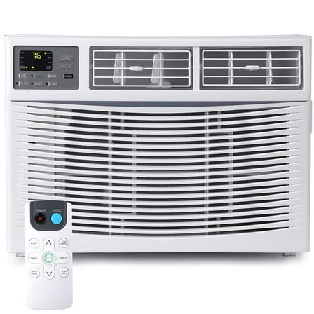10,000 BTU Window Air Conditioner,Window-Mounted Room Fast Cooling for 450 Sq.Ft. Indoor WindowAC with Remote/App Control,Auto-Restart,3 Cooling & Fan Speeds
