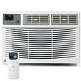 thumbnail image 1 of 10,000 BTU Window Mounted Air Conditioner, TurboFast Cooling AC Unit Cools 450 Sq. Ft., Window AC Unit w/Remote/Wi-Fi App Control, Easy Install Kit, 3in1 Smart Air Conditioner w/Dehumidifier& Fan, 1 of 8