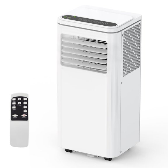 10,000 BTUs Portable Air Conditioner, Air Conditioners Cool Up to 550 Sq.Ft, 3 in-1 Dehumidifier, Fan, Cool, Portable AC with Remote Control/LED Display/Installation Kits/Sleep Mode