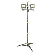10,000 Lumen Dual-Head LED Work Light with 60 in. Adjustable Metal Flip-Lock Tripod and 9ft Grounded Power Cord