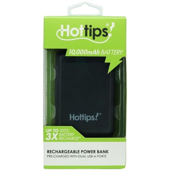 10,000 MAh Ultra Thin Polymer Power Bank, Astro Black (Pack of 2)