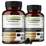 10,000 MG Shilajit Capsules Himalayan Pure for Max Benefits -90 ct. No Fillers, No Perervatives