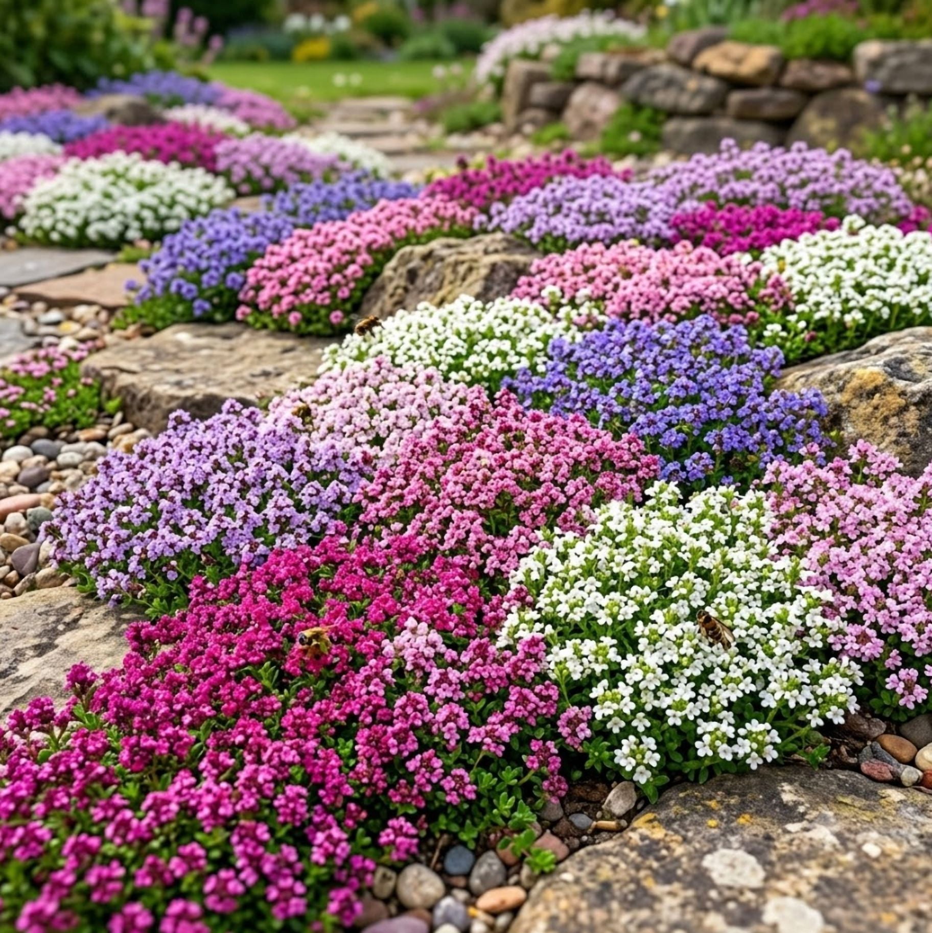 10.000 Mixed Creeping Thyme Seeds for Planting Outdoor-Heirloom Thymus ...