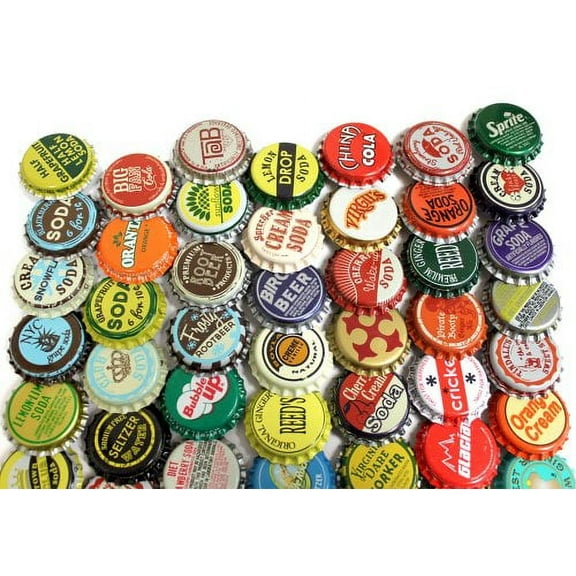 10,000 Vintage & Vintage Inspired Random Bottle Caps Collectible Craft Jewelry Coke Soda Bottlecaps