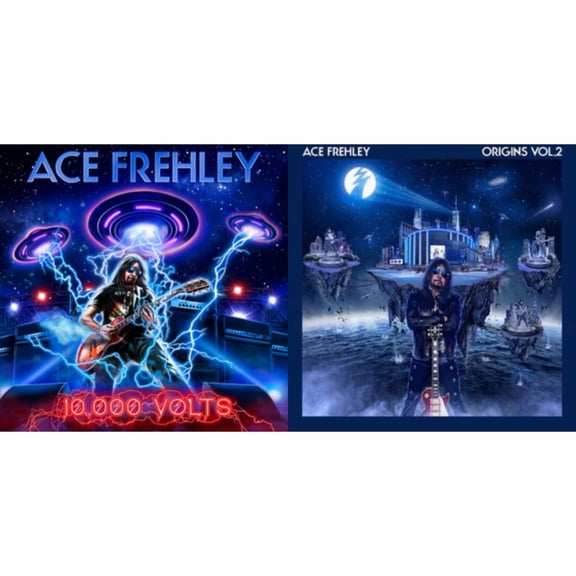 10,000 Volts (Edge Only Splatter/Metal Gym Locker/Red Splatter LP Vinyl) & Origins Vol.2 (Blue & White LP Vinyl)