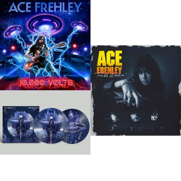 10,000 Volts (Edge Only Splatter/Metal Gym Locker/Red Splatter LP Vinyl) & Origins: Vol. 2 (Picture Disc) & Trouble Walkin' (Emerald Marble Swirl LP Vinyl/Limited Edition/Gatefold LP Vinyl)