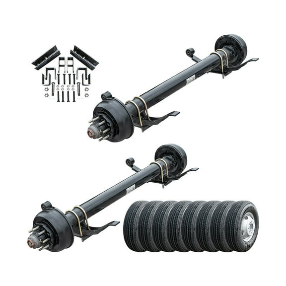 10,000 lb Lippert Tandem Axle TK Trailer Kit - 20K Capacity (Original Series), 74" Hubface 46" Spring Center