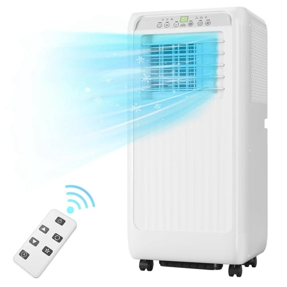 10,000BTU ASHRAE Portable Air Conditioner 3-In-1 Quiet AC Unit Cools Rooms up to 450 Sq.Ft Wifi Aircon Cooler