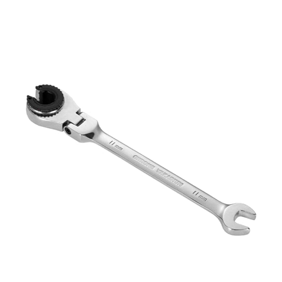 10.04 Inch Ratcheting Wrench Set with Open Flex-head, Metric Ratcheting Tubing Wrench Set, 10-17mm, 72-Tooth Gear, CR-V Steel, with Organizer Bag, Gifts for Men