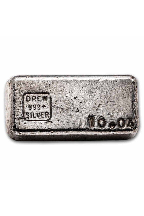 10.04 oz Silver Bar - Drew Refining Co.