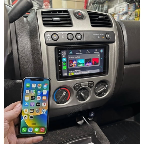 10.1" 2+64GB Android 15 Car Stereo For Chevy Colorado 2004-2006 with Wireless CarPlay & Android Auto. All-in-one Head Unit with GPS, DVR, AHD Backup Camera & Steering Wheel Control