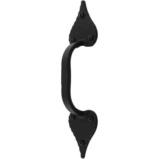10 1/2" Heavy Duty Iron Door Pull with Heart Tips