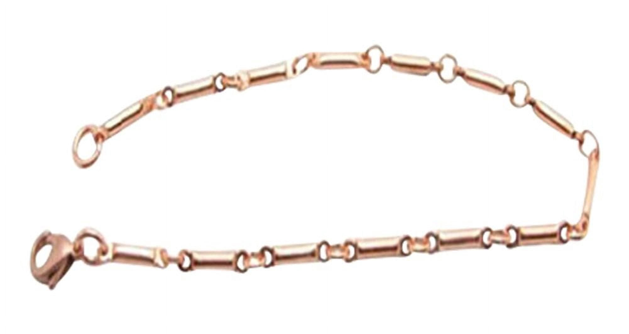 10 1/2 Inch Copper Anklet, 1/8 of an inch wide, CA604G - Made in the USA.