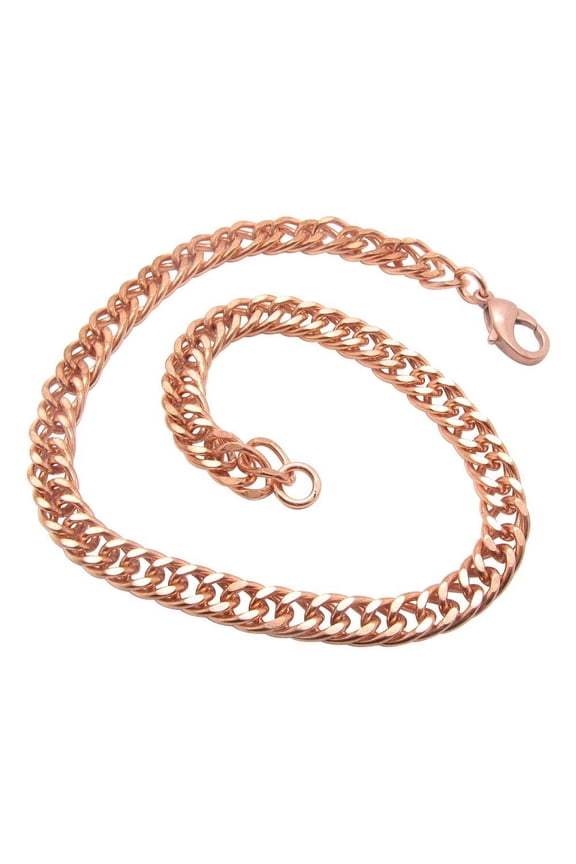 10 1/2 Inch Solid Copper Bracelet, 3/8 of an inch wide, CB632G - Made in the USA. Thick Design.