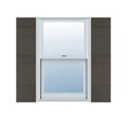 thumbnail image 1 of 10 1/2"W x 58"H Lifetime Vinyl, Custom Three Board Joined (3 Batten), Board-n-Batten Shutters, w/Shutter-Loks (Per Pair), Musket Brown, 1 of 9