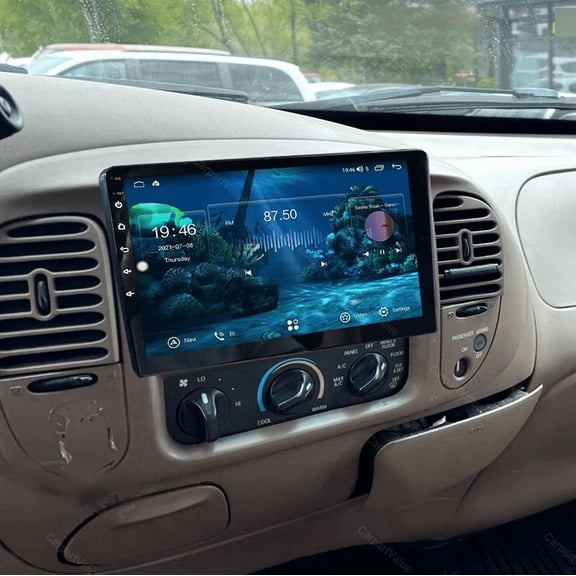 10.1" 4+64GB Car Stereo For Ford F150 1997-2004 with Wireless CarPlay & Android Auto. All-in-one Android 15 Head Unit with GPS, DVR, AHD Backup Camera & Steering Wheel Control
