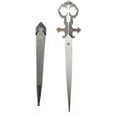 thumbnail image 1 of 10 1/4" Silver Bodice Renaissance Scissor Dagger for EDC use, Renaissance Props, and Cosplay Costumes, 1 of 5