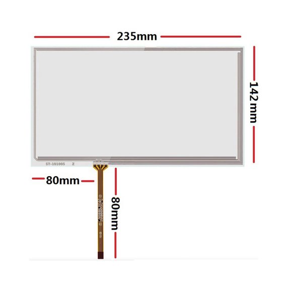 10.1 4-wire resistive touch screen 235*142mm is suitable for IPC touch screen resistive touch screen widescreen 4-wire