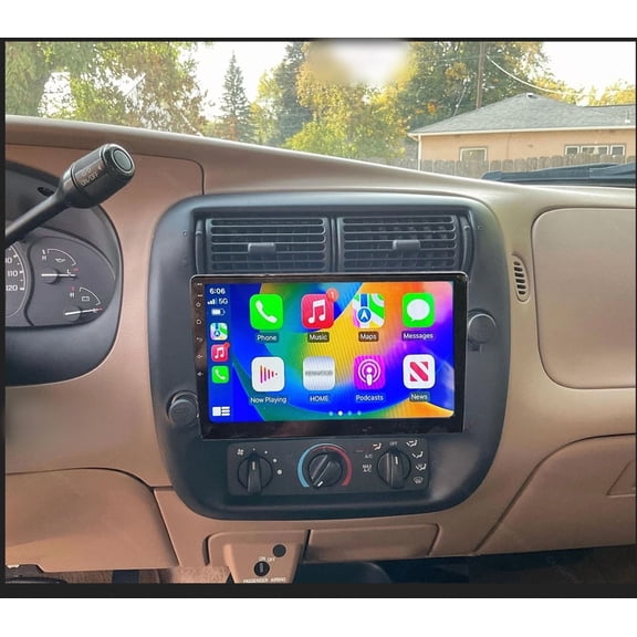 10.1" 4GB+64GB Car Stereo For Ford Ranger 19982006, 2 DIN Android 15 Head Unit with Wireless CarPlay Android Auto, GPS Navigation, DVR, SWC, Mirror Link, Split Screen,AHD Backup Camera & Mic