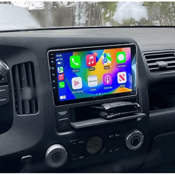10.1" 4GB+64GB Car Stereo For Honda Ridgeline 2006-2014, 2 DIN Android 15 Head Unit with Wireless CarPlay Android Auto, GPS Navigation, DVR, SWC, Mirror Link, Split Screen,AHD Backup Camera & Mic