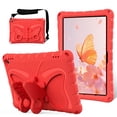 thumbnail image 1 of For 10.1" Amazon Fire HD 10 / Plus Tablet (11th Generation, 2021 Release), Shockproof Case with Rotatable Stand & Shoulder Strap, Heavy Duty Case for Fire Tablet 10 / Plus 2021,Red, 1 of 6