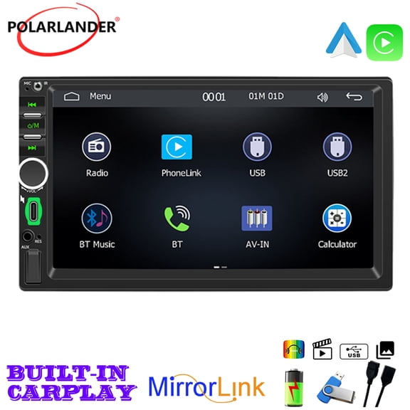 10.1" Android 10.0 Car Stereo Radio w/ GPS Navigation, 60Wx4 Amp, Bluetooth 4.0, WiFi, HD Touchscreen & 12-Key Remote Control  Universal Fit