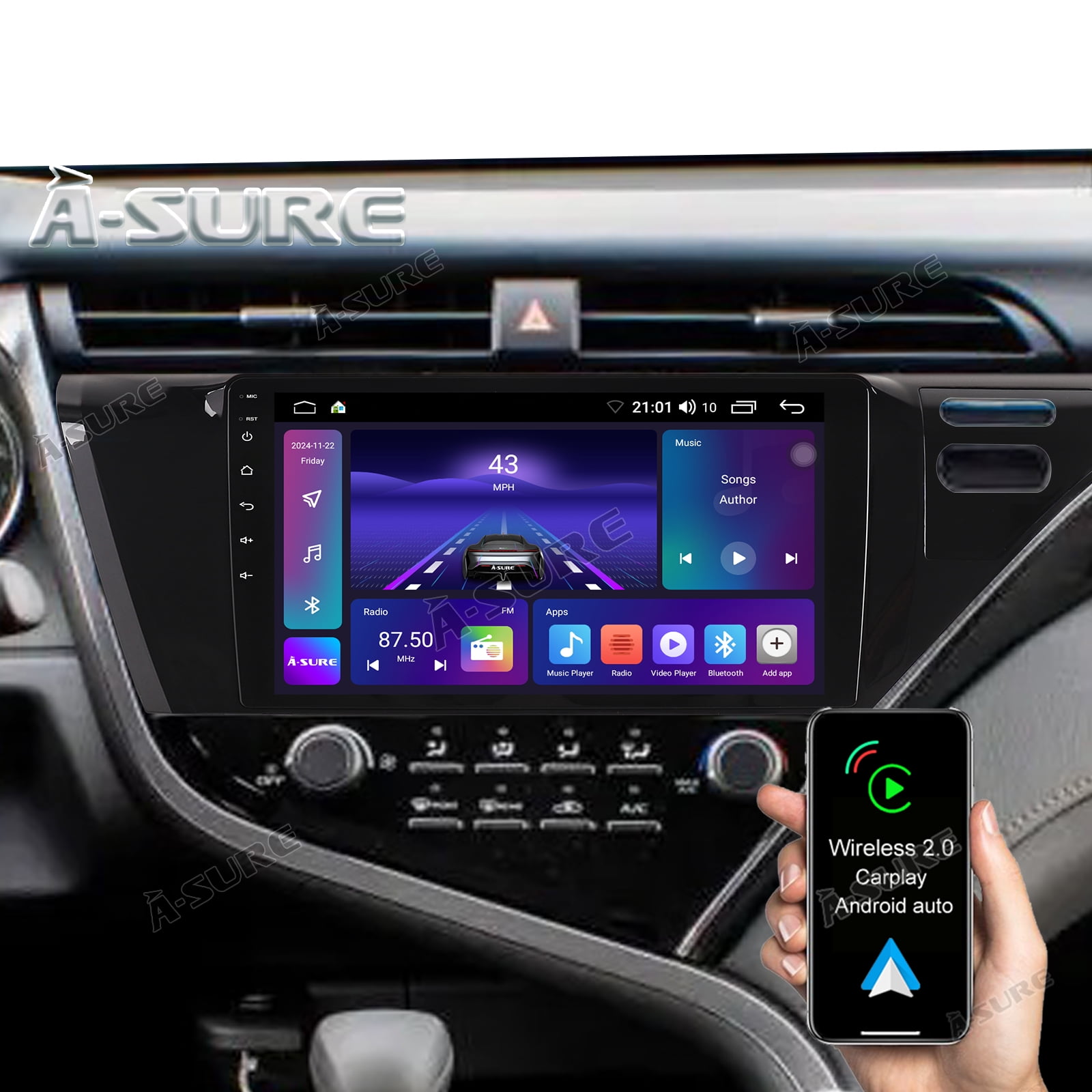 R*I様 MT01 CarPlay & Android Auto対応 64GBメ 10.1