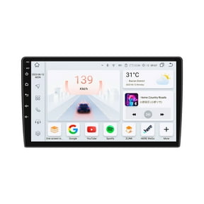 10.1" Android Car Stereo DSP AM/FM Radio GPS Navigation 4+32G Universal 2Din 1280X720 QLED Screen Wireless Apple Carplay Android Auto in-Dash Head Unit Multimedia Player,Weather,Play Store,YouTube