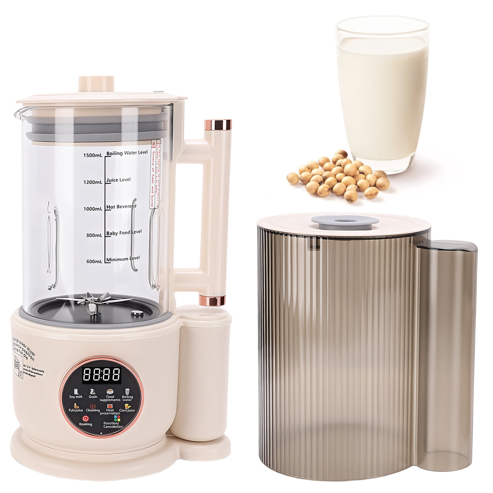 Tooth Based Car 10 in 1 Automatic Nut Milk Maker,51oz Soy Milk Machine with Delay Start ...