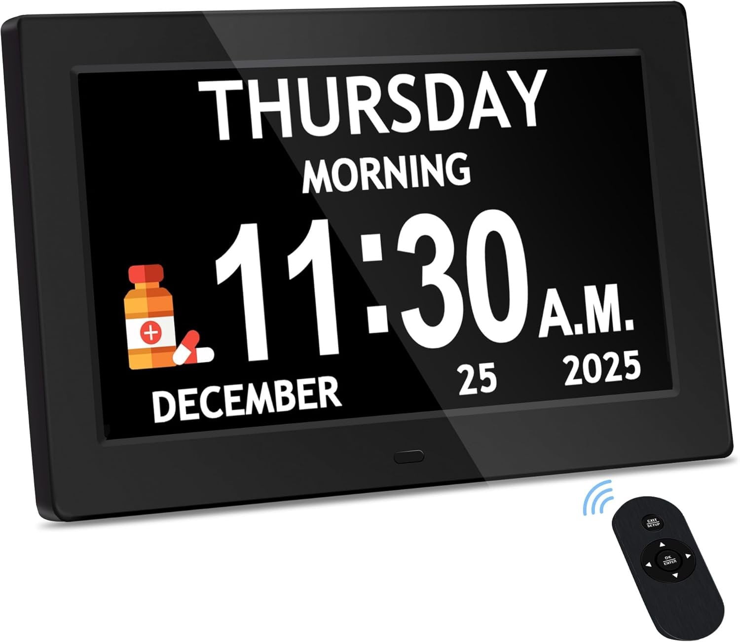 10.1'' Digital Clock, 1280*800p Display, Dementia Clock For Seniors ...