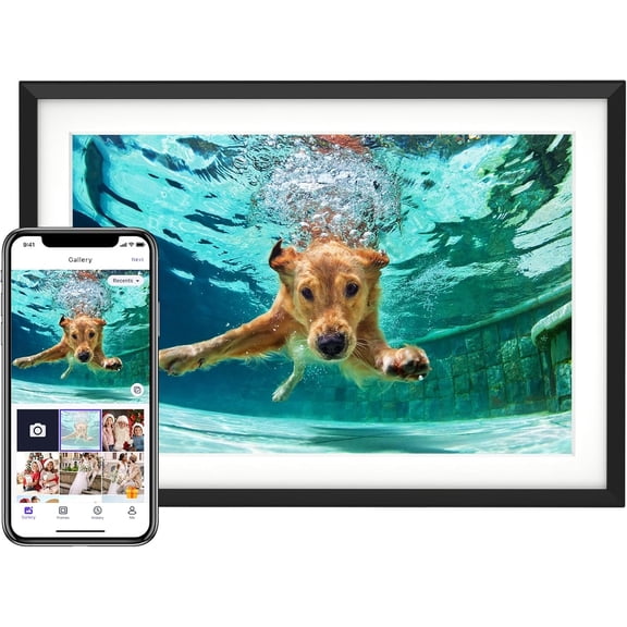10.1'' Digital Picture Frame with 32GB Storage, Digital Photo Frame with 1280x800 IPS  Screen, Share Photos/Videos and Send  Wishes via Free App