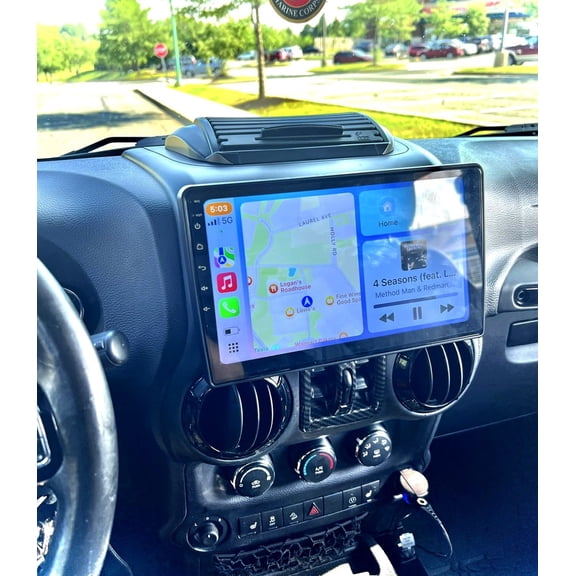 10.1" For 2007-2017 Jeep Wrangler JK Apple Carplay Android 15 Radio GPS Nav Wifi