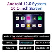 10.1Headrest Monitor Display IPS Android 12 Tablet Touch Screen For Car Rear Seat Player Video Music FM Bluetooth AirPlay