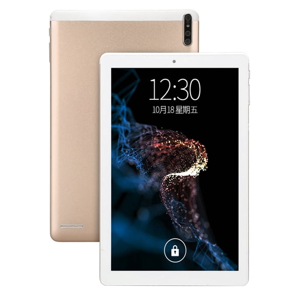 10.1 Inch Android 11 Tablet, 6GB RAM 128GB ROM Octa Core 2.5Ghz, 13MP Camera, 8800mAh Battery, Gold