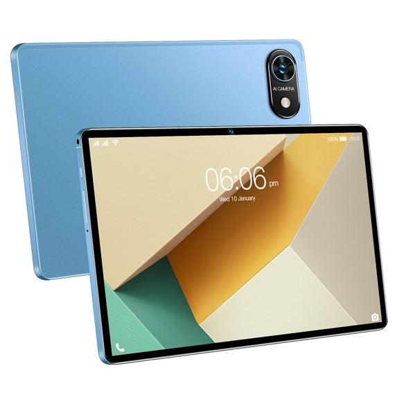 10.1 Inch Android 12 Tablet, 2GB RAM 32GB ROM, Dual SIM, 8000mAh Battery, 5G/2.4G WiFi, Bluetooth, GPS, 5MP+13MP Camera, Supports 256GB TF Card
