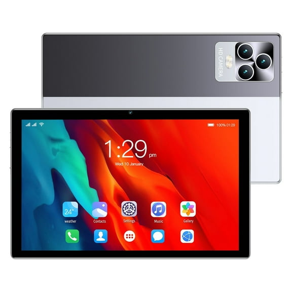 10.1 Inch Android 12 Tablet, 2GB RAM 32GB ROM, Supports 512GB TF Card, 8-Core CPU, 5G WiFi, Bluetooth, GPS, Dual Camera, 8000mAh Battery