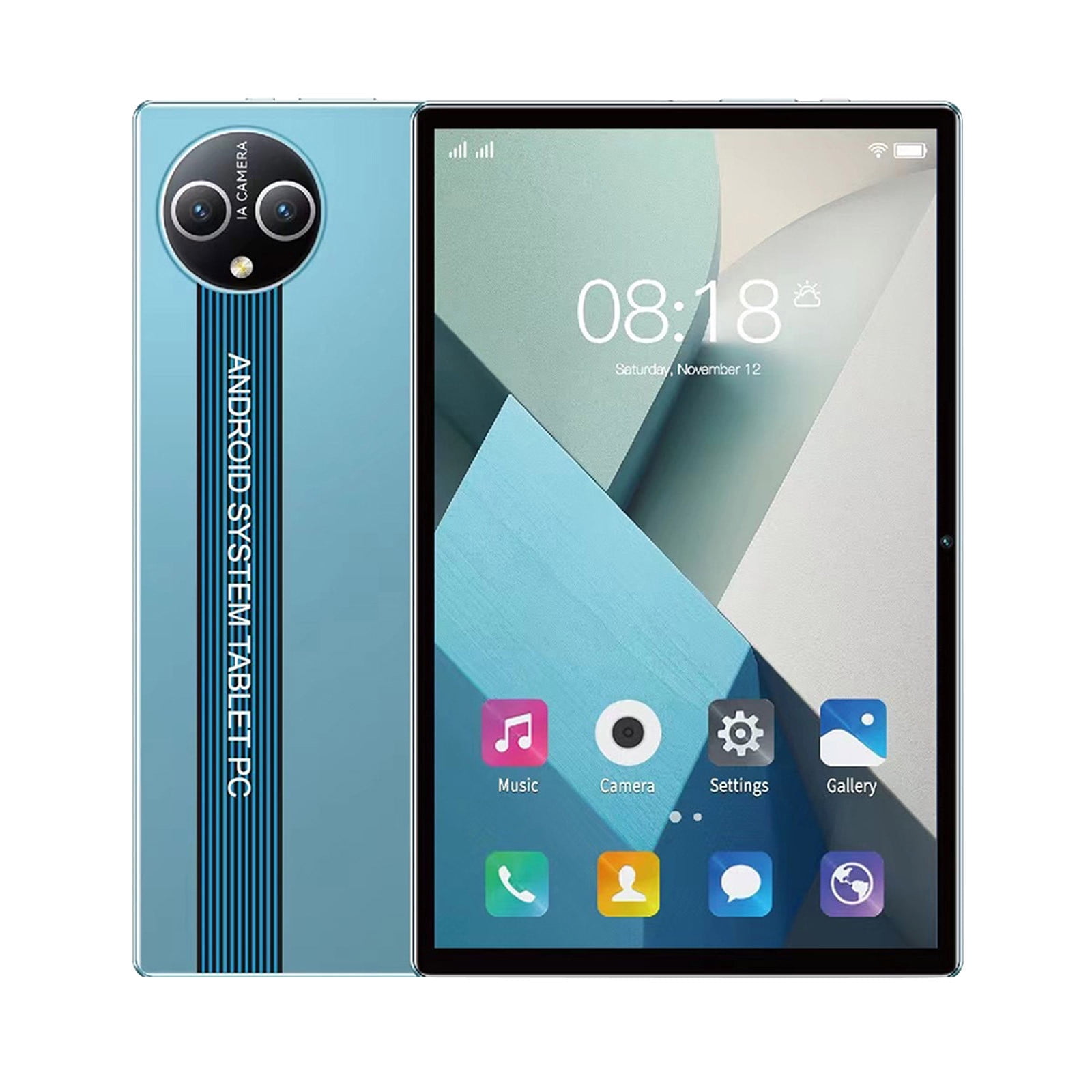 10.1 Inch Android 12 Tablet, 4GB RAM 32GB ROM, 256GB Expand, 10-Core Processor, 2.4G/5G WiFi, Dual SIM, GPS, Bluetooth, 6800mAh Battery, FHD Display