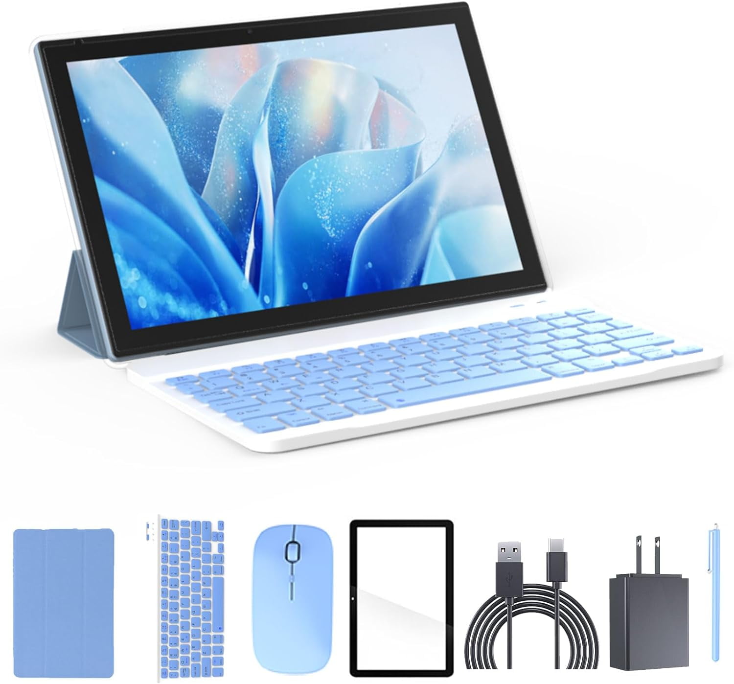 IWEGGO 10 in 1280 x 800 Child Tablet, 64 GB, Android 12, Wi-Fi, Blue