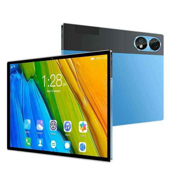 10.1-Inch Android 12 Tablet PC with 4GB+64GB, Dual SIM, 10-Core Processor, 2.4G/5G WiFi, Bluetooth, IPS HD Screen, Voice Call, GPS, Expandable to 256GB