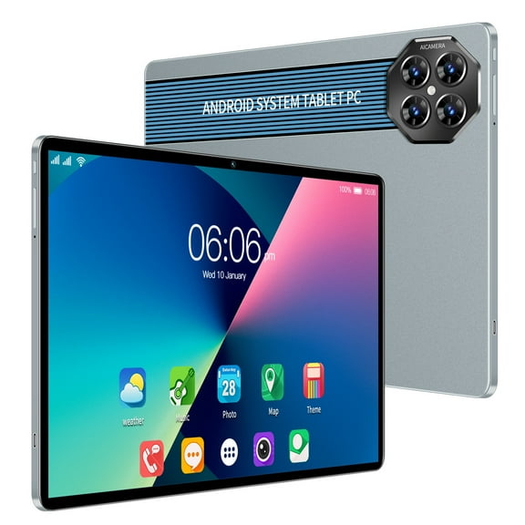 10.1 Inch Android 12 Tablet with 2GB RAM 32GB ROM, Dual SIM, 10-Core Processor, 5G WiFi, Bluetooth, GPS, 8000mAh Battery, 13MP Rear Camera