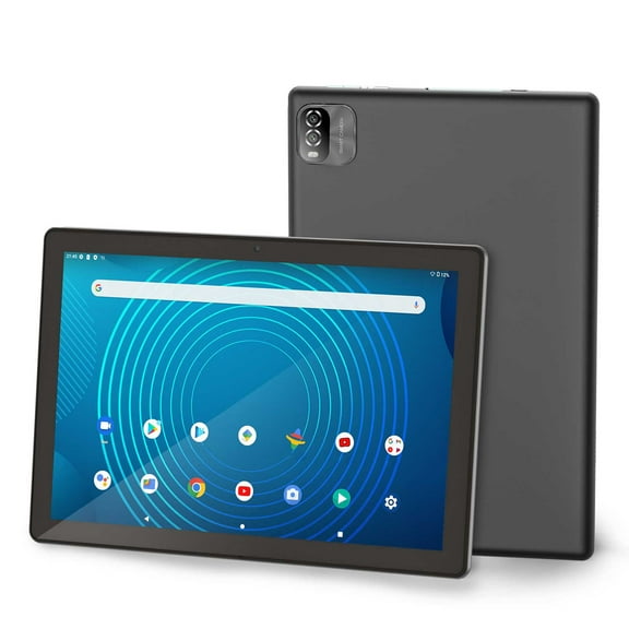 10.1-Inch Android 12 Tablet with 6GB+64GB, 1TB Expandable, IPS HD Screen, WiFi 6, Bluetooth 5.2, Dual Camera, 6000mAh Battery