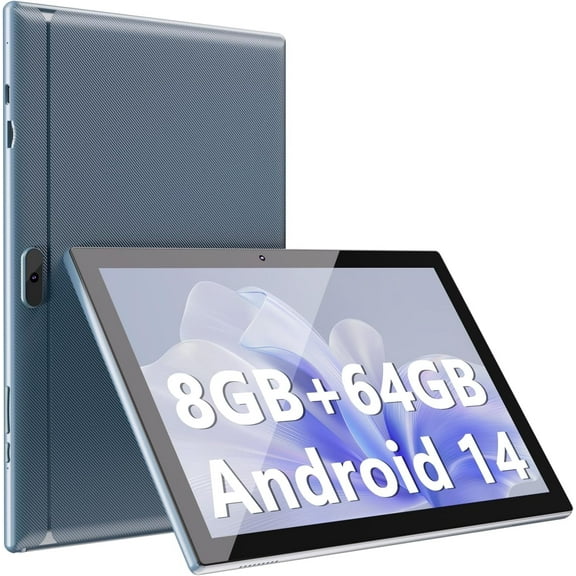 10.1 Inch Android 15 Tablet, 8GB RAM 32GB ROM/ 1TB Expandable Tablets, 1.8Ghz Quad-core Processor WiFi Tablet, 6000mAh Battery, 1280*800 IPS HD Touch Screen, 5G WiFi 6 Tablet, GMS Google Tableta PC.