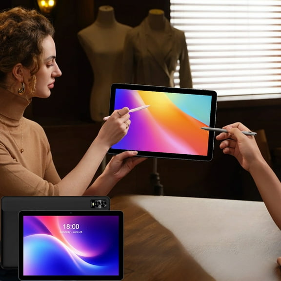 10.1 Inch Android 14 Tablet PC 3GB+32GB And 1TB Expandsion Memory IPS HD Screen Bluetooth5.2 WiFi6 5G Tablet Computer 6000mAh High Capacity Battery