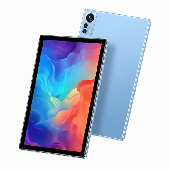 10.1 Inch Android 15 Tablet, 6GB RAM+128GB ROM, MTK6762 Octa-Core 2.0GHz Processor, 6000mAh Battery, 1280x800 IPS HD Display, WiFi Tablet for Gaming, Streaming & Daily Use - Blue