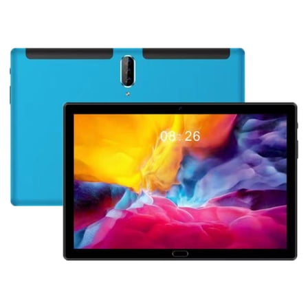 10.1 Inch Android Tablet, 2GB RAM 16GB ROM, Quad-Core, Dual SIM, Dual Camera, WiFi Bluetooth OTG, HD IPS Display, Gold Silver Blue – for Learning, Business, Entertainment