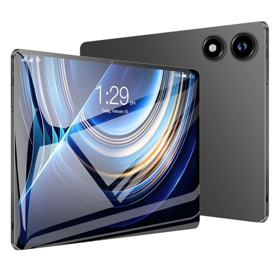 10.1 Inch Android Tablet PC, Dark Gray, 8GB RAM+128GB ROM, Octa-Core Processor, Android 15, 6000mAh Battery, 5G WiFi Bluetooth GPS, Dual Camera